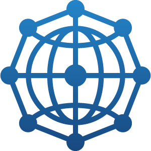 Collaborate globe icon